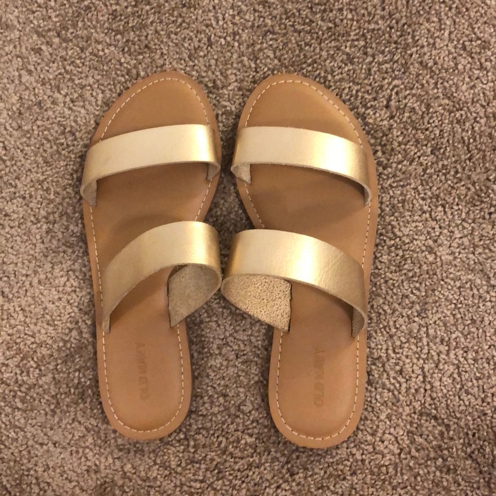 Gold sandals